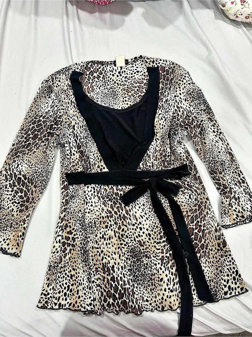 Cacome Women's Animal Print Wrap Top